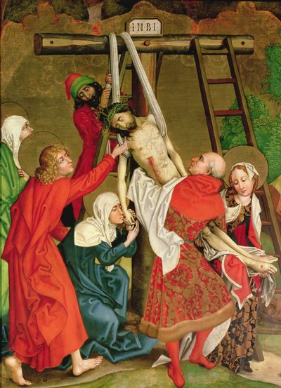 La Déposition, du retable des Dominicains, c.1470-80 - Martin Schongauer